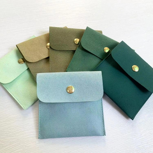 กระเป๋าใส่เครื่องประดับแบบซองพร้อมที่จับ  ลายนูน  สำหรับใส่ต่างหู สร้อยคอ  ขนาด 8*8+4 ซม.  รับสั่งทำรูปทรงตามต้องการ - Product Image 5
