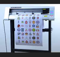 Traceur de découpe automatique à caméra CCD 24 pouces pour vinyle, autocollants et t-shirts