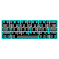 T30 Keyboard mekanis RGB, lampu latar berkabel/nirkabel 2.4G Bluetooth Tablet Desktop komputer e-sport permainan 63 tombol