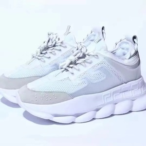 Wide Thick Bottom Dad Sneakers Unisex Casual Sporty Mesh Color Block Platform Cotton Lined Leather Sports Sneakers - Product Image 4