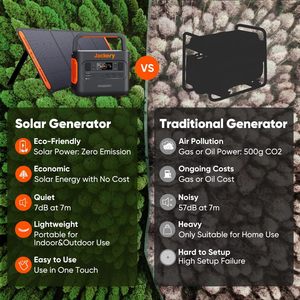Portable Gasoline <b>Solar</b> Powered 1800W 110V Rechargeable Wireless <b>Power</b> <b>Station</b> WIN FULL for Doorstep Delivery - Product Image 5