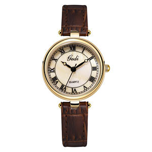 Vintage Leather Quartz <b>Watch</b> <b>For</b> <b>Women</b> Small Elegant Waterproof <b>Wrist</b> <b>Watch</b> - Product Image 3