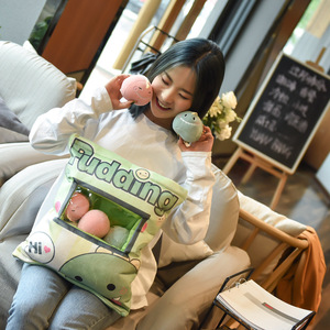 Coussin en <span class=keywords><strong>peluche</strong></span> super doux en forme d'ours, jouets en <span class=keywords><strong>peluche</strong></span> chat mignons, grandes poupées cochon en forme de sac, cadeaux d'anniversaire sur le thème des collations, vente en gros transfrontalière - Product Image 3