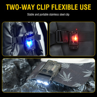 Lampe torche Boruit V20 haute puissance 1000 lumens EDC, mini lampe torche à rotation de 180 degrés, 13 modes, lampe torche multifonctionnelle avec bip