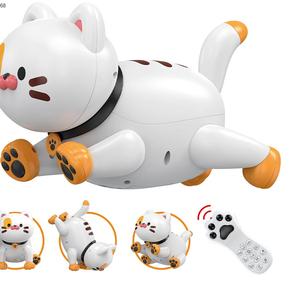 Bambini che programmano giocattoli Robot interattivi Rc multifunzione funzione di simulazione acrobatica telecomando Robot Pet Cat - Product Image 1