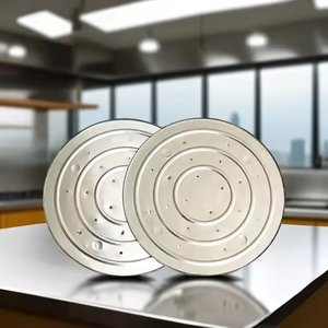 Platos Desechables Redondos de Aluminio Reciclable, Bandejas para Hornear <span class=keywords><strong>Pizza</strong></span> de 12 Pulgadas para Máquinas Expendedoras de <span class=keywords><strong>Pizza</strong></span> - Product Image 2