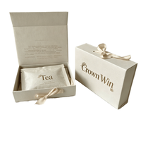 Boîtes à bijoux personnalisées avec logo, en carton rigide, pour mariage, emballage cosmétique de luxe, boîte cadeau magnétique, bougie