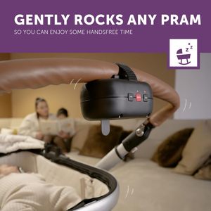 Zazu Baby <b>Rocker</b> Black Gentle Motion For Strollers And <b>Prams</b> Better Sleep - Product Image 5