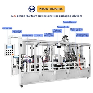 <span class=keywords><strong>Machine</strong></span> de remplissage et de scellage automatique à grande vitesse pour <span class=keywords><strong>capsules</strong></span> de café Dolce Gusto <span class=keywords><strong>Caffitaly</strong></span>, à entraînement pneumatique pour les boissons - Product Image 2