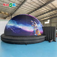 Planetario Inflable Portátil Personalizado con Entrada para Silla de Ruedas para Escuelas
