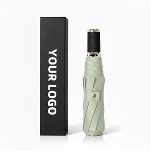 Paraguas Manual de Negocios, Resistente al Viento, Duradero, Impermeable, para Hombre y Mujer, para Golf, Auto, Lluvia, Sol, Anti-UV, Plegable en Tres, 98cm, con Logotipo Personalizado - Product Image 2