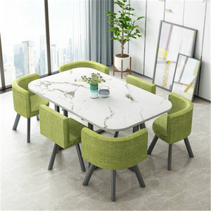 Juego de Mesas de <span class=keywords><strong>Restaurante</strong></span> de Metal Económicas de Diseño Moderno para Uso Comercial en Restaurantes de Comida Rápida con 4 Sillas - Product Image 2