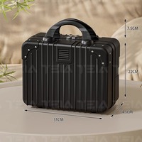 Boîte cadeau écologique portable pour événements d'entreprise et anniversaires d'employés, avec étui de transport ABS à fermeture éclair de 14 pouces et trousse de toilette