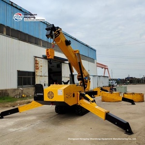 Crawler listrik derek laba-laba operasi Remote kontrol hidrolik teleskopik Boom lift lipat 20m tinggi angkat 5m/1000kg - Product Image 4