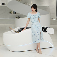 Lit de spa électrique de luxe pour hydrothérapie, table de massage aquatique à température constante, aromathérapie et vapeur pour salon de beauté et spa capillaire