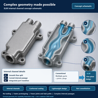 Support d'effector robotique personnalisé en titane, service d'impression 3D métallique SLM, prototype d'outilage industriel à topologie optimisée