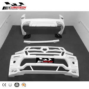 Desain Baru Bahan FRP LC200 Gaya Zues Bumper Depan Belakang Bodykit Kap Depan Untuk Land Cruiser Lc200 2016y