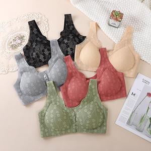 Successo estivo davanti-biancheria intima senza cuciture aperta per madri di mezza età e anziane, <span class=keywords><strong>reggiseno</strong></span> Sexy in pizzo taglie forti da donna - Product Image 1