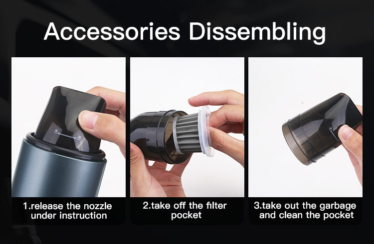 Yesido Powerful Rechargeable Mini Car Sofa Home Seat Vacuum Cleaner Wireless Cordless Handheld Portable Vacuum Cleaner For Car