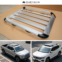 Panier de toit universel en alliage d'aluminium CHEYAYA pour 4x4, pick-up et SUV – Support de chargement pour toit de véhicule