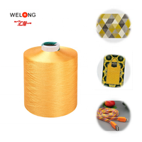 Fil DTY 100% Polyester 150D Teint en masse Écologique Anti-bactérien Recyclable Certifié GRS pour le tissage et la couture textiles