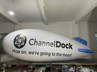 Personalizado al aire libre de bajo costo dirigible publicidad marca dirigible globo espectáculo volador aerostato helio aire globo Zeppelin