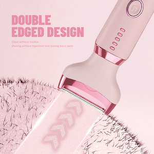 Elektrischer Bikini-Trimmer für Frauen 4-in-1 wasserdichte schmerzlose Haaren tfernung Gesicht Körper Private Area <span class=keywords><strong>Shaver</strong></span> Scham körper Haars ch neider - Product Image 5