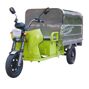 Tricycle à benne hydraulique électrique pour déchets, 400L, acier inoxydable, 48V 580W, charge utile 100-200kg, autonomie 50-70km, pour usage immatriculé - Product Image 5