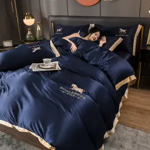 高品質のリネン寝具セットベビーベッド羽毛布団シーツセット掛け布団キングサイズホームホテルキルトセット