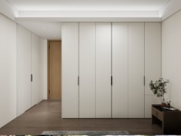 Armoire de chambre à coucher de luxe en bois, meuble de rangement modulaire personnalisé, ensemble de rangement en bois