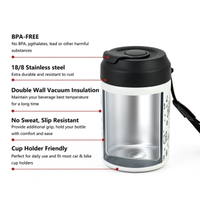 Tasse à café isotherme personnalisée en acier inoxydable à double paroi de 400 ml avec couvercle anti-déversement à bouton-poussoir, performance isolante