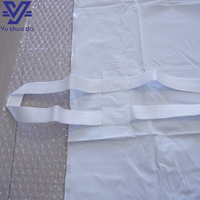 Sac à cadavres en PVC robuste YS-CB01, sac à corps blanc de 200 microns d'épaisseur avec 6 poignées, pochette anti-fuite pour secours en cas de catastrophe