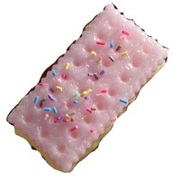 Jouet anti-stress souple en TPR de grande taille, rempli de biscuits, motif craquelin, provenant de la province du Zhejiang
