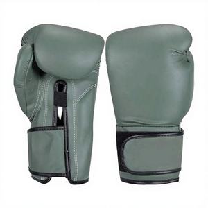 Guantes de Boxeo de Material PU con Cierre, Absorbentes de Humedad, con Logotipo Personalizado, de 10oz y 16oz, para Entrenamiento de Sparring de Muay Thai - Product Image 3