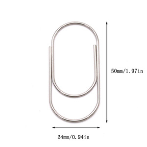 Clips métalliques de 50 mm, pinces de classement, clips à papier larges et épaissis, clips colorés, grands clips à papier, marque-pages pour la maison et le bureau - Product Image 6