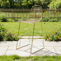 Chaise de bar en métal de luxe nordique avec base chromée pivotante, tabouret haut durable pour bar à domicile et restaurant
