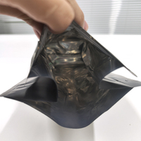 Sac à café en papier kraft avec fermeture éclair, fond carré refermable, imprimé sur mesure, avec valve