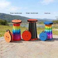 Tabouret escamotable avec logo personnalisé, en plastique renforcé amélioré, siège pliant portable pour entrepôt, camping, travail extérieur
