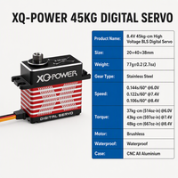 Servo Digital sin Escobillas de 45KG para Coche/Avión RC, Motor con Carcasa de Aluminio CNC, Engranaje de Acero Inoxidable, 8.4V, Programable e Impermeable