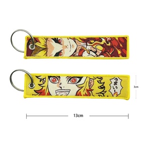 Anime <span class=keywords><strong>Manga</strong></span> ricamo Jet Key Tag cartoni animati portachiavi per auto alla moda portachiavi portachiavi borsa accessori derivati animazione - Product Image 3