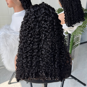 Peluca de cabello humano rizado birmano, color natural, rizos suaves y completos, peluca de encaje con línea de cabello natural, densidad completa, para vendedores en línea - Product Image 1