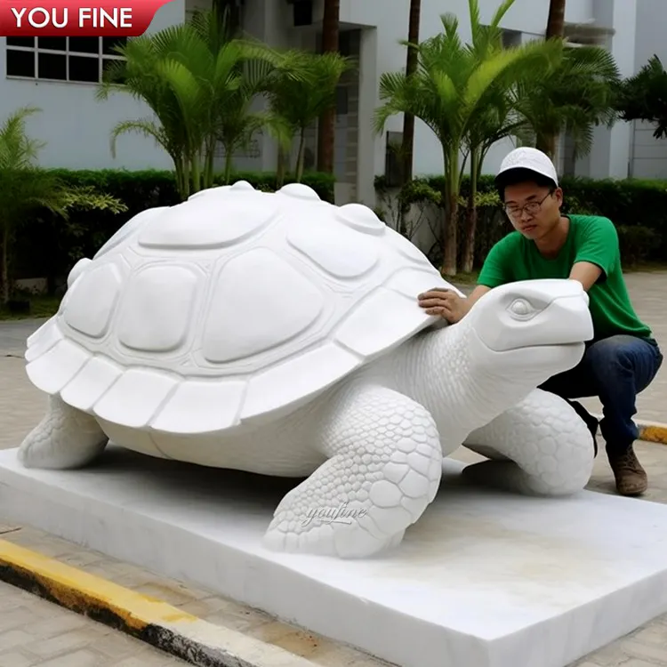 Escultura de tortuga de granito de jardín al aire libre personalizada de fábrica