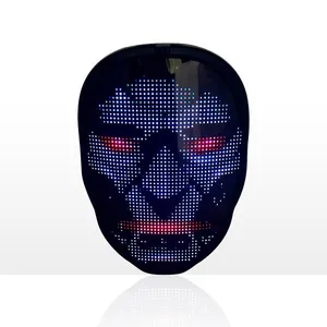 App per telefono cellulare maschera Led animata che cambia il viso controllo della maschera a Led tramite maschera APP brillante