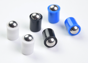 Perles de positionnement de précision en acier inoxydable, à ressort lisse, avec finition oxyde noir et conception entièrement filetée - Product Image 5