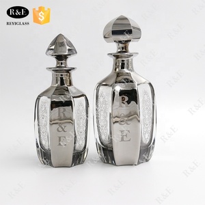 Ml 150ml Octágono attar botella de vidrio de perfume de recubrimiento de color botella decorativa - Product Image 6