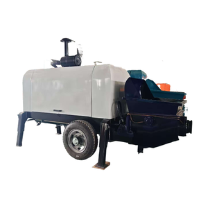 Neuer Dieselbetriebener Betonmischer-Pumpenwagen mit Motor für Zement- und Mörtelausbringung, Hochleistungs-Anhänger für Bauarbeiten - Product Image 1