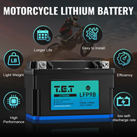 Baterai Lithium LiFePO4 12.8V 4Ah untuk Kendaraan Sport, Layar Tampilan Tegangan Digital, IP67, 1500 Siklus untuk Sepeda Motor/ATV/UTV