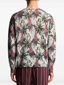 Pull en tricot jacquard personnalisé du fabricant, pull moelleux luxueux à motifs floraux incrustés pour hommes - Product Image 3