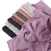 Châle élégant et léger en mousseline imprimée, motif cachemire chic, accessoire de mode pour femme, hijab