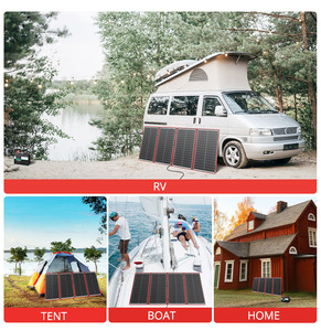 Dokio không thấm nước 18V 300W linh hoạt di động có thể gập lại gấp bảng điều khiển năng lượng mặt trời chăn ngoài trời cho cắm trại ngoài trời RV Xe thuyền nhà - Product Image 6